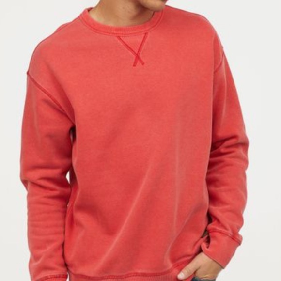 (ISO) h&m LOGG red relaxed fit sweatshirt - Picture 7 of 8